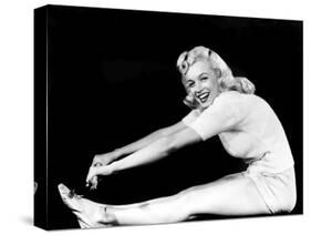 Model and Columbia Starlet Marilyn Monroe, Working Out, ca. 1948-null-Stretched Canvas