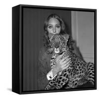 Model Antonia with Her Panther Tatch, 16 November 1967-null-Framed Stretched Canvas