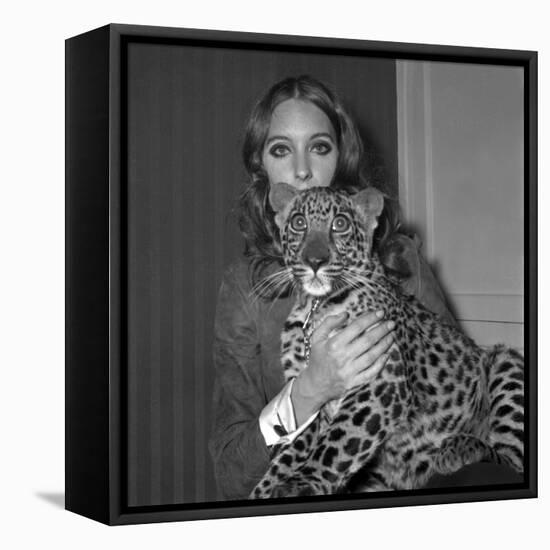 Model Antonia with Her Panther Tatch, 16 November 1967-null-Framed Stretched Canvas