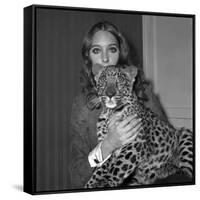 Model Antonia with Her Panther Tatch, 16 November 1967-null-Framed Stretched Canvas