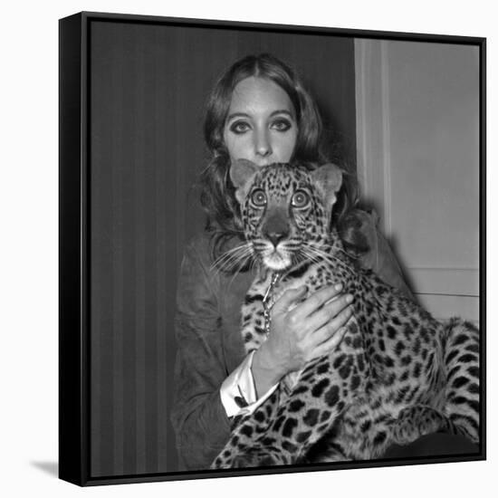 Model Antonia with Her Panther Tatch, 16 November 1967-null-Framed Stretched Canvas