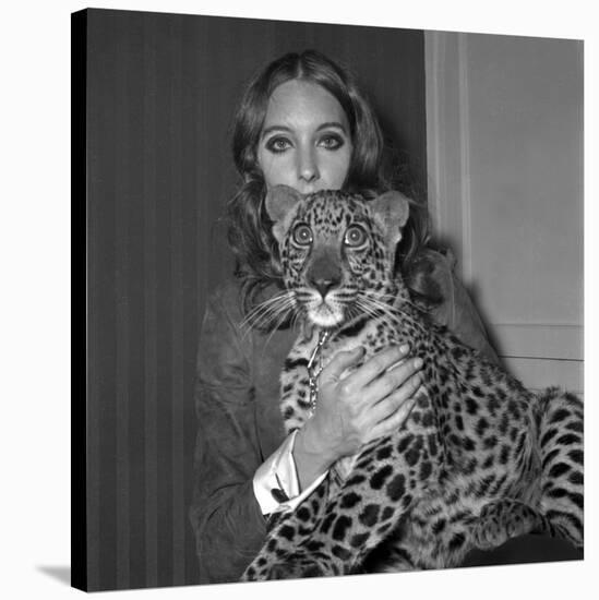 Model Antonia with Her Panther Tatch, 16 November 1967-null-Stretched Canvas