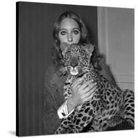 Model Antonia with Her Panther Tatch, 16 November 1967-null-Stretched Canvas