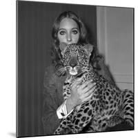 Model Antonia with Her Panther Tatch, 16 November 1967-null-Mounted Photo