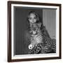 Model Antonia with Her Panther Tatch, 16 November 1967-null-Framed Photo