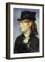 Model at Bar at Folies Bergeres-Edouard Manet-Framed Premium Giclee Print