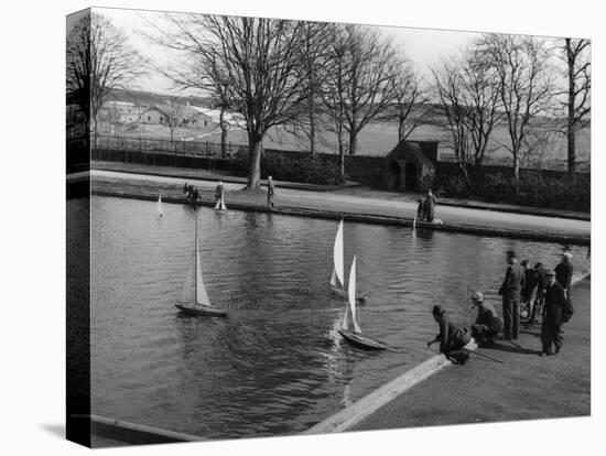 Model Boating Lake-null-Stretched Canvas