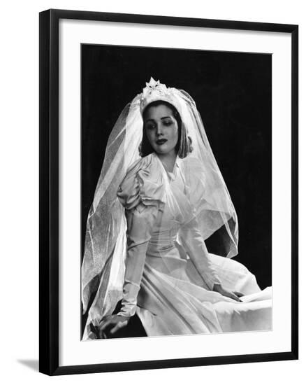Model Bride--Framed Photographic Print