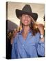 Model Christie Brinkley, Wearing Cowboy Hat-null-Stretched Canvas