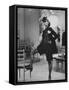 Model Danielle Sauvajeon in Paris Fashion Show 1968-Bill Ray-Framed Stretched Canvas