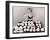 Model Demonstrating How to Wear Falsies-Bernard Hoffman-Framed Photographic Print