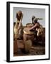 Model Depicting Those Involved in Preparation of Flour for Bread and Beer Production-null-Framed Giclee Print