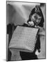 Model Displaying a Printed Leather Handbag-Gordon Parks-Mounted Photographic Print