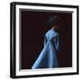 Model Dressed in a Blue Coat by Roberto Capucci, Paris, France, 1962-Paul Schutzer-Framed Photographic Print