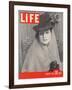 Model Elinor McIntyre Wearing Wimple, Medieval Forerunner of the Hat, January 2, 1939-Alfred Eisenstaedt-Framed Photographic Print