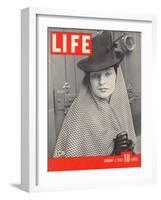 Model Elinor McIntyre Wearing Wimple, Medieval Forerunner of the Hat, January 2, 1939-Alfred Eisenstaedt-Framed Photographic Print