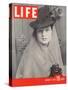 Model Elinor McIntyre Wearing Wimple, Medieval Forerunner of the Hat, January 2, 1939-Alfred Eisenstaedt-Stretched Canvas