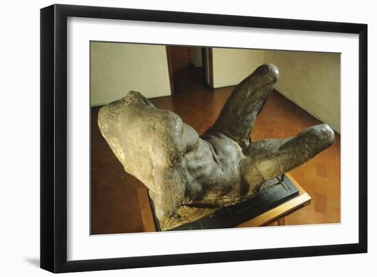 Model for the Personification of River for the New Sacristy of San Lorenzo-null-Framed Giclee Print
