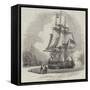 Model Frigate, Greenwich-null-Framed Stretched Canvas