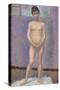 Model from the Front-Georges Seurat-Stretched Canvas