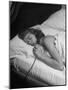 Model Gaby Bouche Talking on the Phone from Her Hotel Room-Nina Leen-Mounted Photographic Print