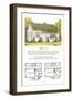 Model Home and Plan-null-Framed Art Print