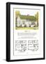 Model Home and Plan-null-Framed Art Print