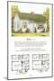 Model Home and Plan-null-Mounted Art Print
