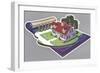 Model Home Rendering-null-Framed Art Print