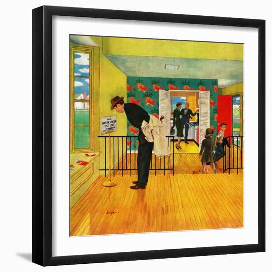 "Model Home", September 28, 1957-George Hughes-Framed Giclee Print