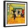 "Model Home", September 28, 1957-George Hughes-Framed Giclee Print