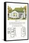 Model House and Floor Plan-null-Framed Stretched Canvas