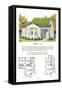 Model House and Floor Plan-null-Framed Stretched Canvas