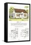 Model House and Floor Plan-null-Framed Stretched Canvas