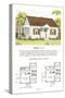 Model House and Floor Plan-null-Stretched Canvas