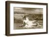 Model in a swim suit-French School-Framed Photographic Print