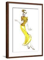 Model in an Eastern-inspired costume-Neale Osborne-Framed Giclee Print