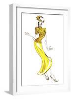 Model in an Eastern-inspired costume-Neale Osborne-Framed Giclee Print