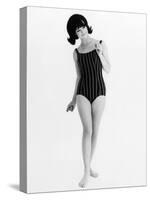 Model in Bathing Costume-null-Stretched Canvas