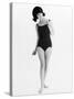 Model in Bathing Costume-null-Stretched Canvas