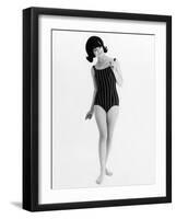 Model in Bathing Costume-null-Framed Photographic Print