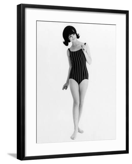 Model in Bathing Costume--Framed Photographic Print