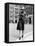 Model in Hat, Sweater and Skirt, Appearing to Balance on Curb, c.1938-Alfred Eisenstaedt-Framed Stretched Canvas