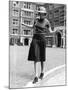 Model in Hat, Sweater and Skirt, Appearing to Balance on Curb, c.1938-Alfred Eisenstaedt-Mounted Photographic Print