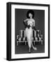 Model in John Cavanagh's Strapless Evening Gown, Spring 1957-John French-Framed Premium Giclee Print