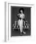 Model in John Cavanagh's Strapless Evening Gown, Spring 1957-John French-Framed Giclee Print