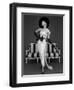 Model in John Cavanagh's Strapless Evening Gown, Spring 1957-John French-Framed Premium Giclee Print