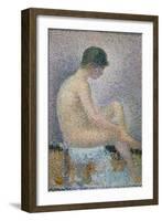 Model in Profile, 1886-Georges Seurat-Framed Giclee Print