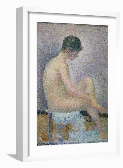 Model in Profile, 1886-Georges Seurat-Framed Giclee Print