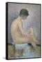 Model in Profile, 1886-Georges Seurat-Framed Stretched Canvas